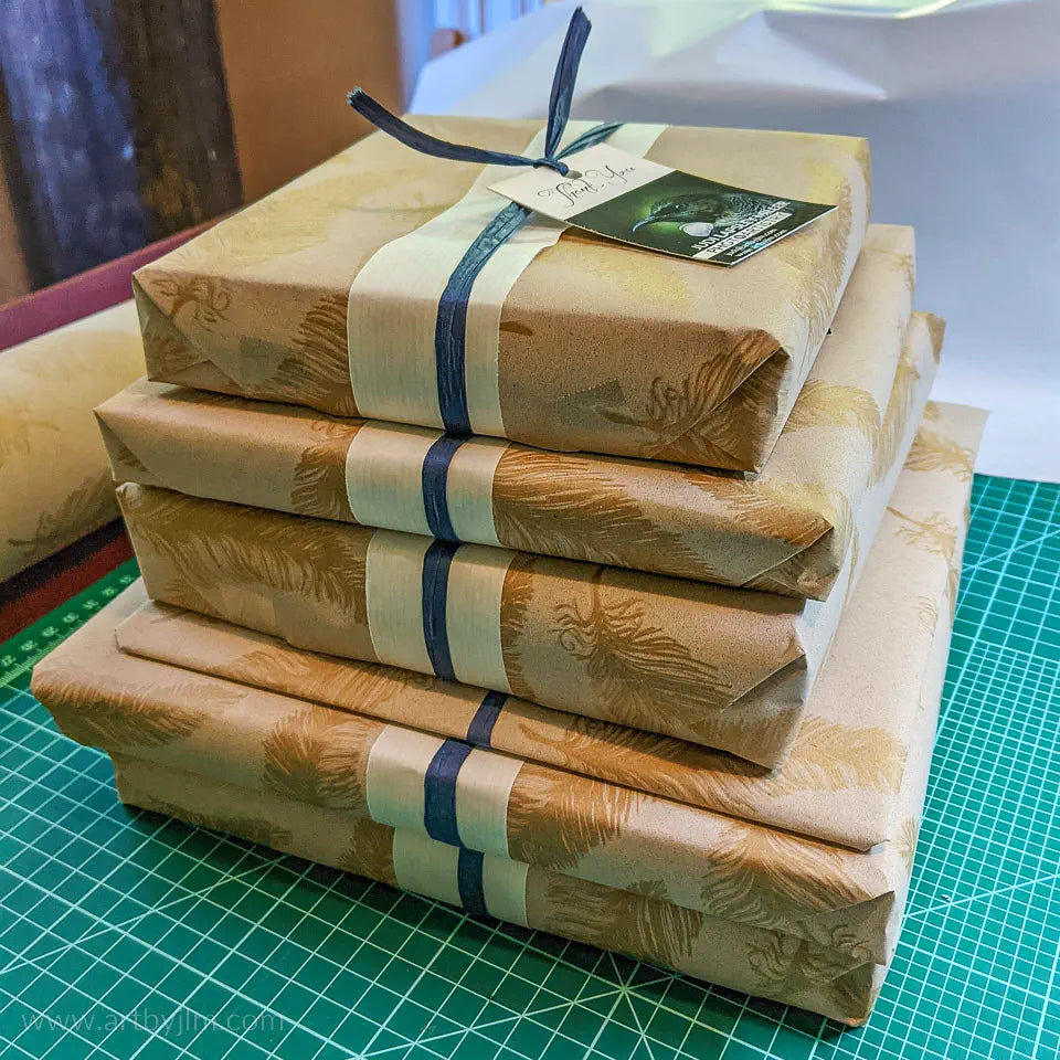 A pile of wrapped parcels