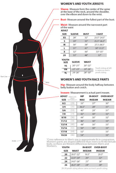 Sizing Charts – Powers Bike Shop