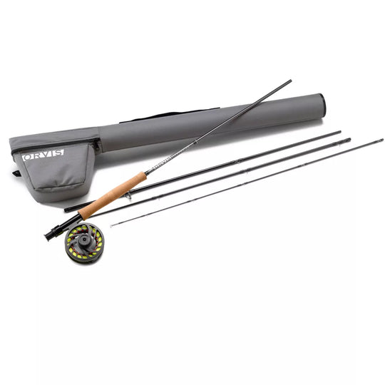 ECON 101 Packable Fly Fishing Starter Combo Package | 906-8 | 9' Six  Section Portable 8 Weight Fly Rod And Reel Outfit