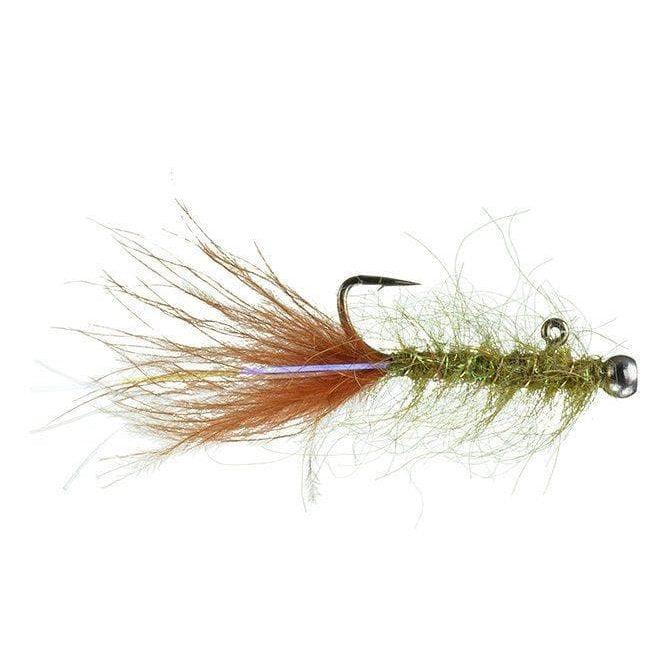 Chan’s Balanced Leech Streamer Fly - Dozen - Olive/Burnt Orange (10 )