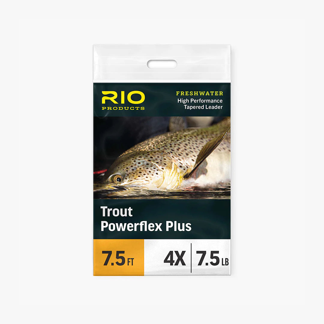 Rio Powerflex Trout 7.5ft Leader - 3 Pack 2x