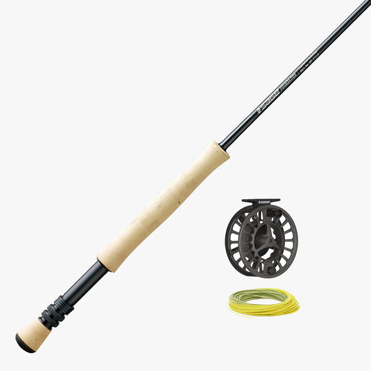 3-Piece Fly Fishing Rod and Reel Combo Starter Kit - 97-Inch Collapsible  Fiberglass and Cork Fishing Pole with Case and Accessories by Wakeman  (Black) in Dubai - UAE