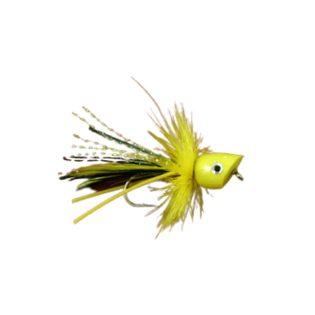Umpqua Micro Popper - Yellow - Size 10