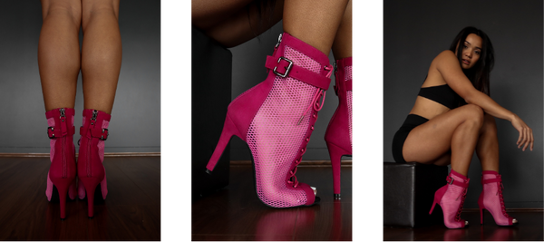 voltage pink dance heels