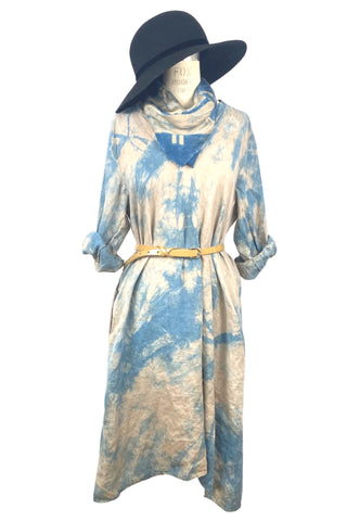 Pair the Celeste Dress with a fancy hat and square scarf for a dinner look.