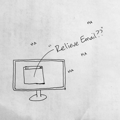 Jenny's sketch of her computer and a bad brand name