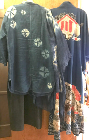 Shibori jacket collection with kimono