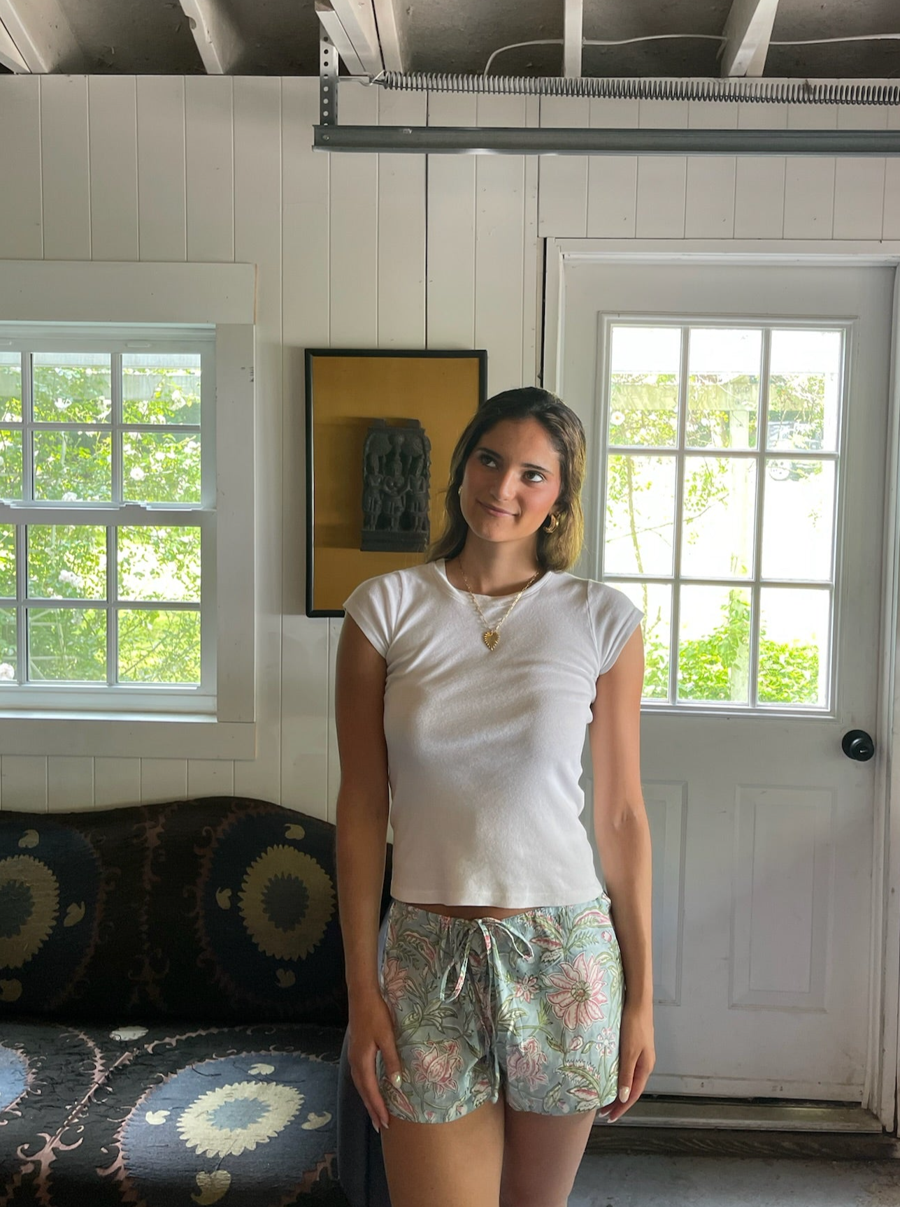 Block Print Cotton 'Savannah' Shorts | Lily Lush