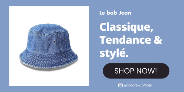 Bob en jean bleu de la marque bob crew