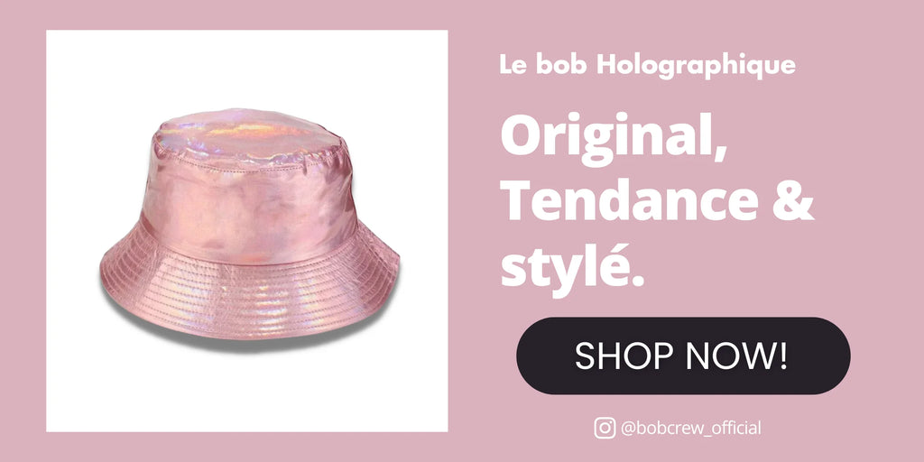 Bob holographique rose de la marque bob crew