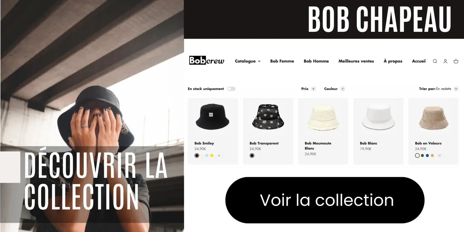 présentation de la collection bob chapeau de la marque bob crew