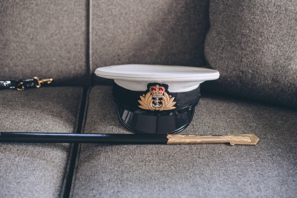 Groom's Navy Officer sword and Hat