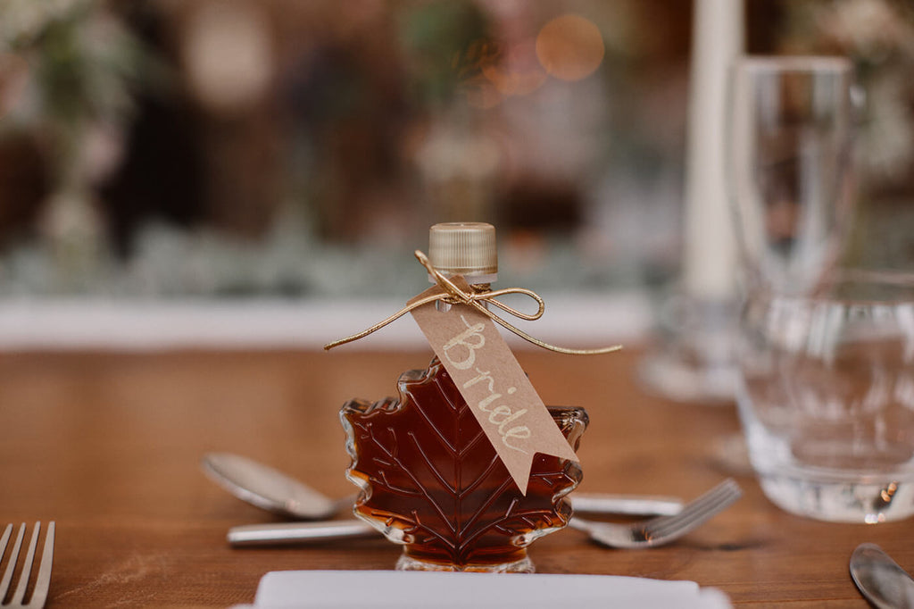 Maple Syrup favours wedding