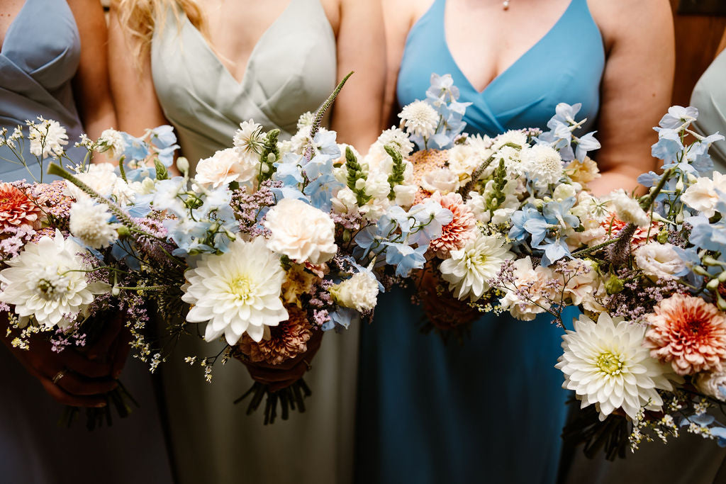 Bridemaids Bouquets at Trevenna barns