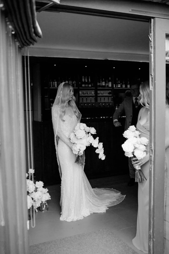 before bridal entrance