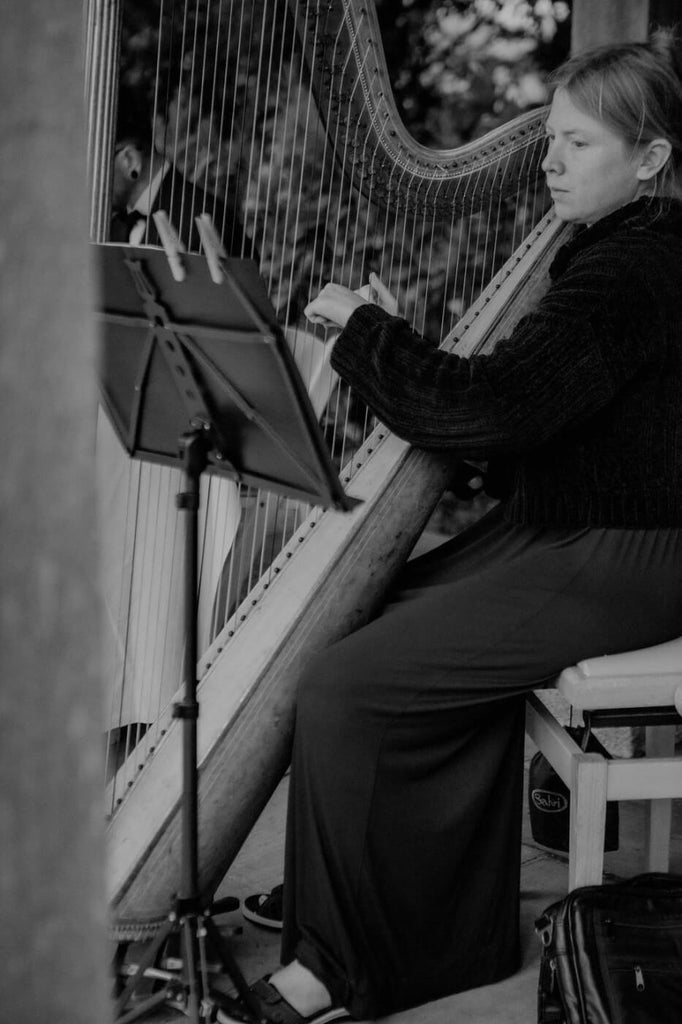 harpist at the wedding