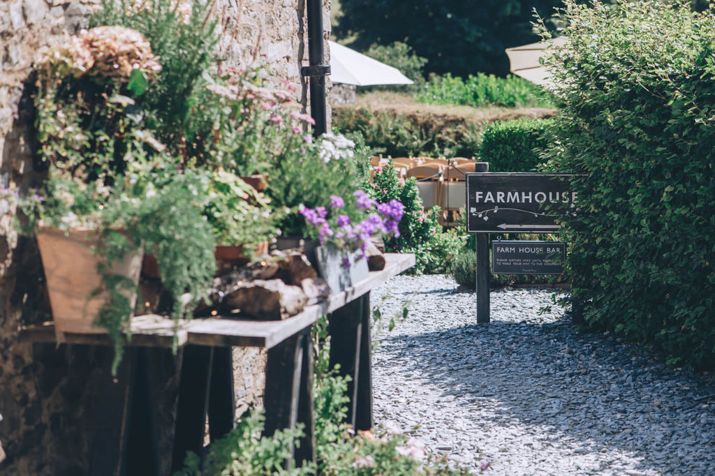 welcome drinks at the Farm House Bar Trevenna