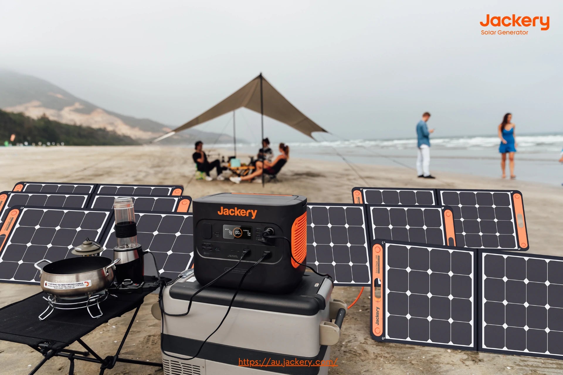 Jackery solar generator for caravan