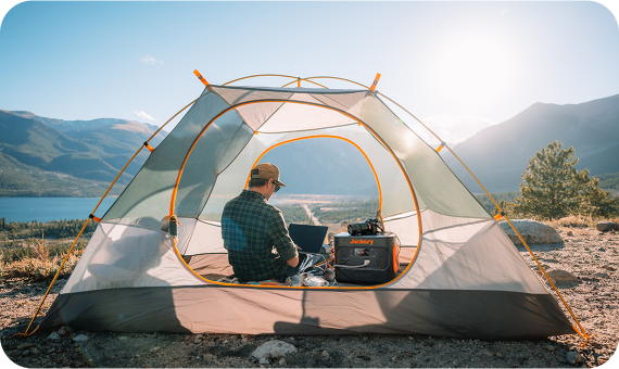 Sustainable mining camp life with jackery generator