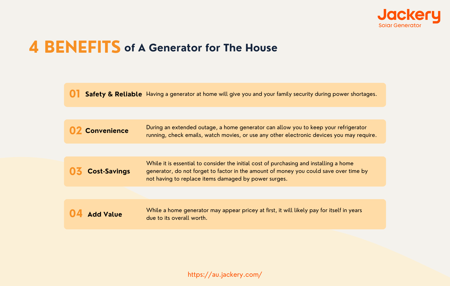 benefits of home generator