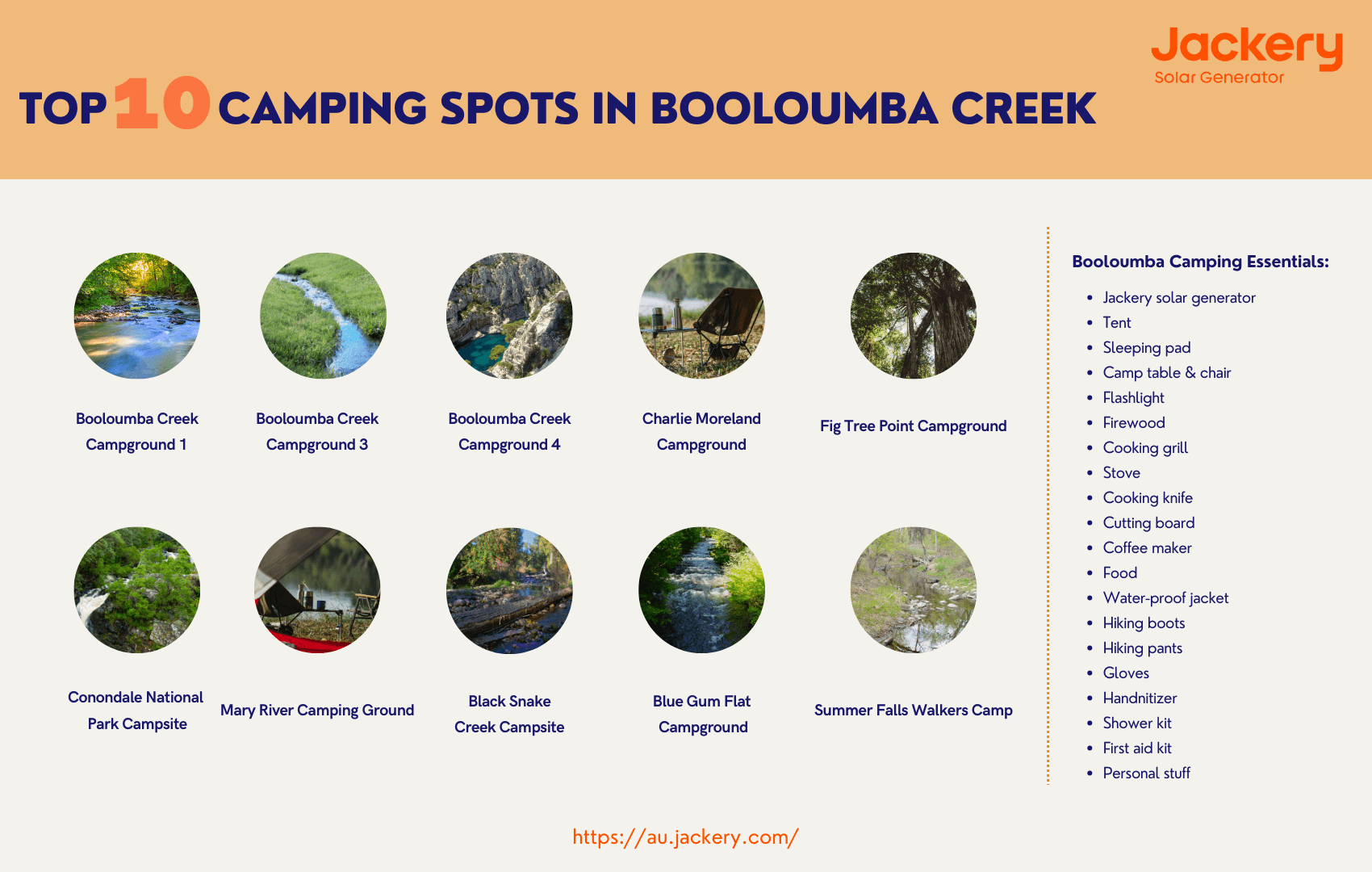 best 10 booloumba creek camping spots