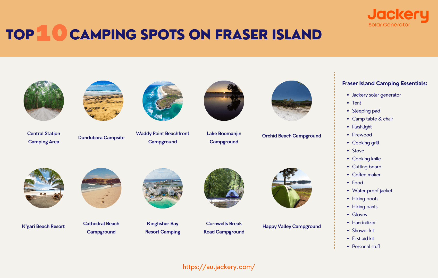 best 10 fraser island camping spots