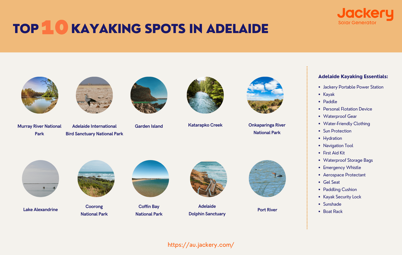 best 10 kayaking spots in adelaide