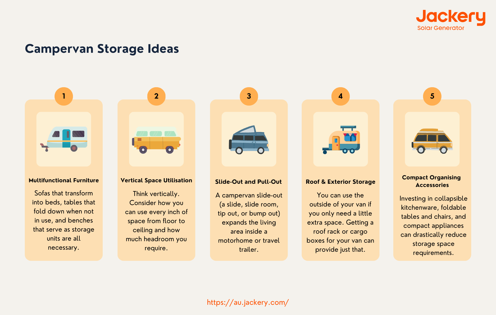 best 5 campervan storage ideas