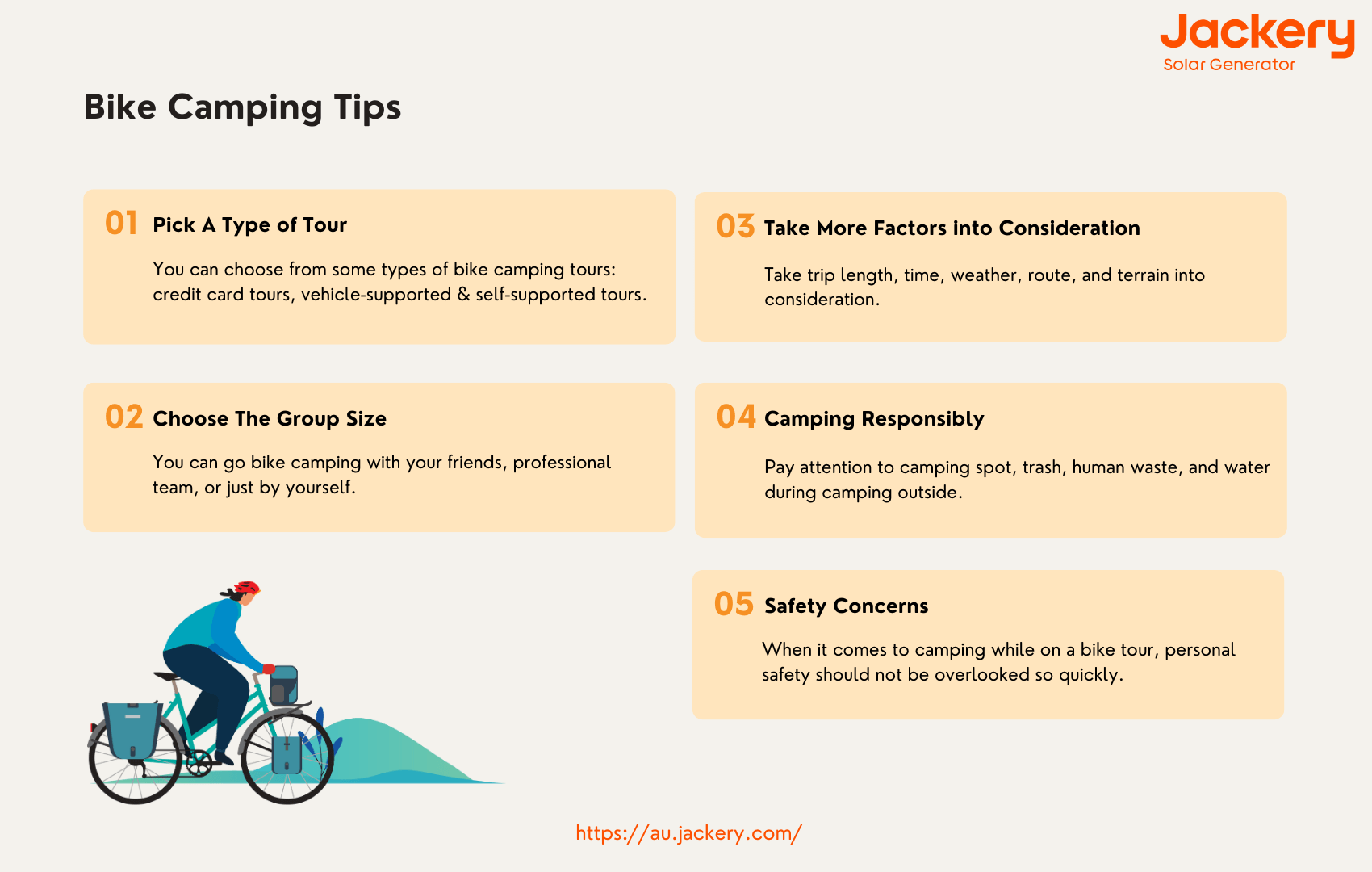 bike camping tips