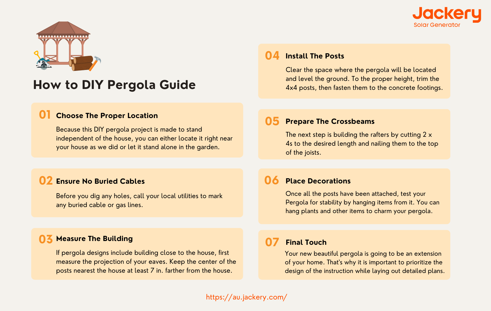 how to build a pergola