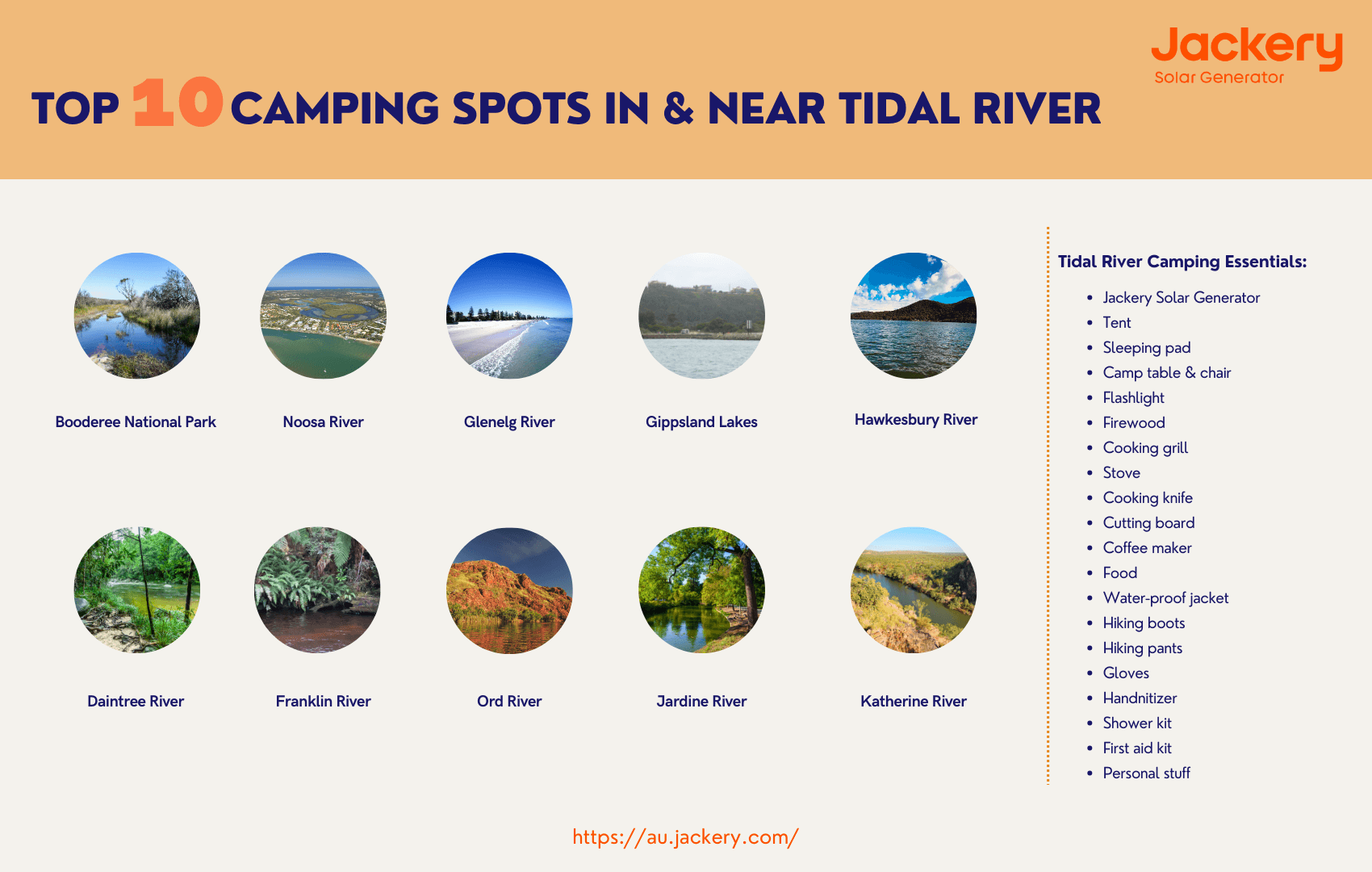 top 10 camping spots in and near tidal river