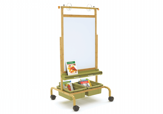 Bamboo Deluxe Chart Stand with Sage Tubs - Resources for Reading product image