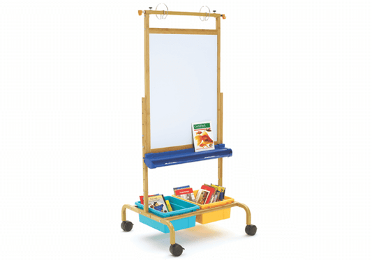 Luxor L330 Classroom Chart Stand with Storage Bins