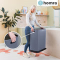 Homra Rockx Pedaalemmer 60 Liter - Duo Prullenbak 2X30L met Geurfilter - RVS Afvalscheidingsprullenbak 2 Vakken - Recycle Afvalbak - Vuilnisbak Keuken afval scheiden - Afvalemmer - Dubbele Prullenbak Grijs - 00f9bedcc548b26d16501abd80b6b92388eb5647_Enriched_product_image_14956079-3312-47cf-8be4-05253eceeff7