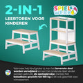Spielwerk Leertoren - Vanaf 2 Jaar Krijtbord Tot 100kg - Grenen Wit - 022e37ed5ee8979fd83bb50ac7ab97dd2c254ff1_Enriched_product_image