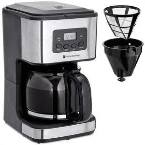 KitchenBrothers Koffiezetapparaat - Koffiemachine incl. Glazen Kan - 1,5L - Herbruikbare filter - Timerfunctie - Zwart/RVS - 026d3324c07cadbf1d1faa76c4f5c85c614afb5e_550x550_1_f04297c8-df2d-4943-afad-01dac2519b12