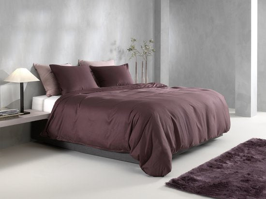 Zohome Dekbedovertrek Satinado - Effen Bedlinnen - 140x220 - Paars - Dekbedhoes van 100% Katoen-Satijn - 05473f9414de0a4f2d52f3d5f4c2720fc617b314_Enriched_product_image_c997e1b8-8213-42c1-b8f6-eddcd17e299c