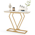 Coast Consoletafel - MDF & Metaal - Incl. Anti-kantelset - 100 x 29,5 x 80 cm - Wit - 06ec841667aa31a3b45697b39d9363f3b6efd991_11764_witte_entreetafel_bijzettafel_marmeren_consoletafel_9_26___9_f5cb2558-a62b-419e-9b92-34e01608e0f6
