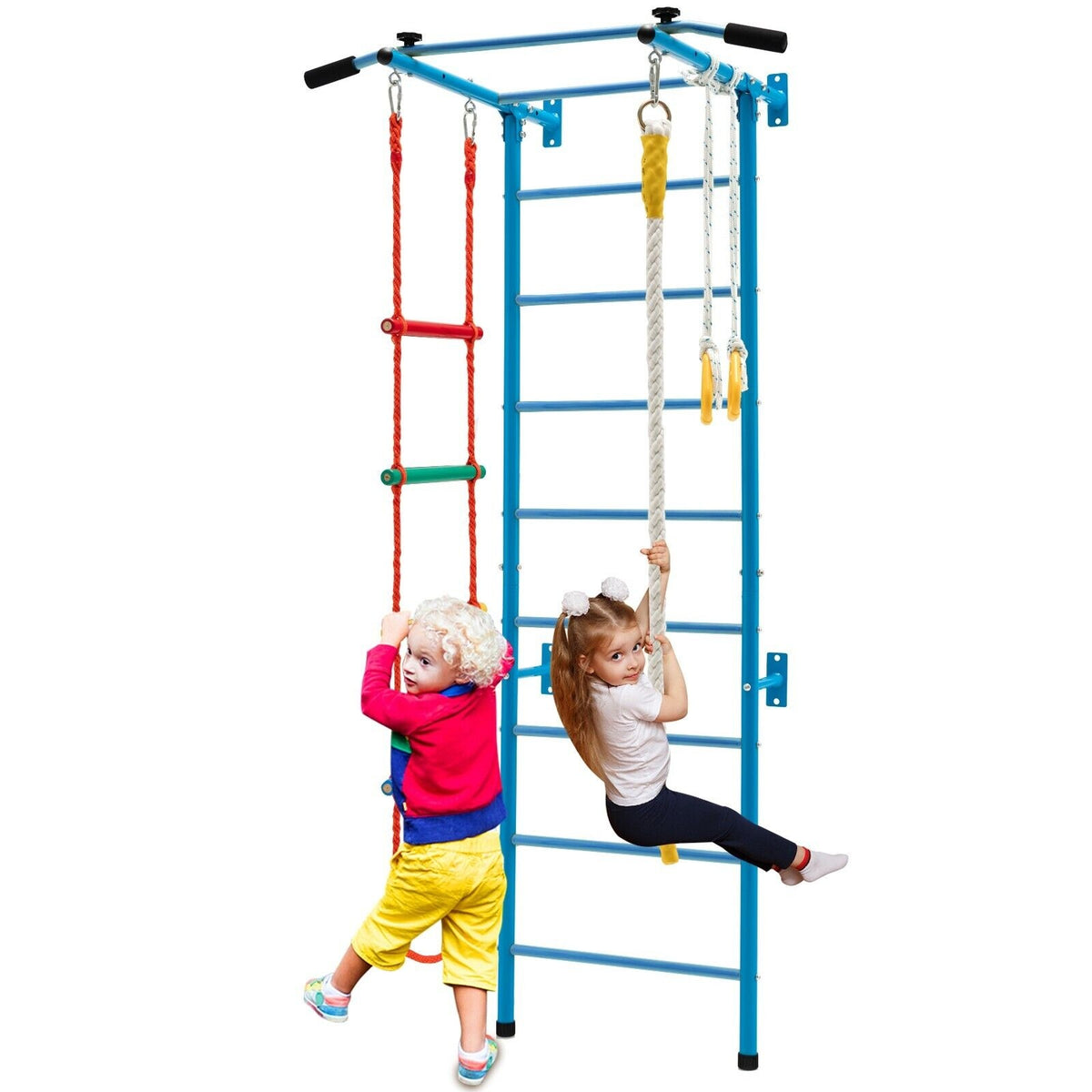 Coast Klimrek Voor Kinderen - Met Ringen - 110 x 83 x 220 cm - Blauw - 0871d3b3-6749-4f96-bdfc-7d826fb5cde8_1c81bdb2-7134-4f0d-8502-c727cd7e7fa7