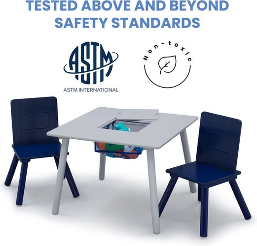 Delta Children - Kindertafel met 2 Stoelen - Kinderkamer - Handig Opbergvak - Blauw/Grijs - 0f3a320e138a3ac3c420b636b6034dce413740f3_Enriched_product_image