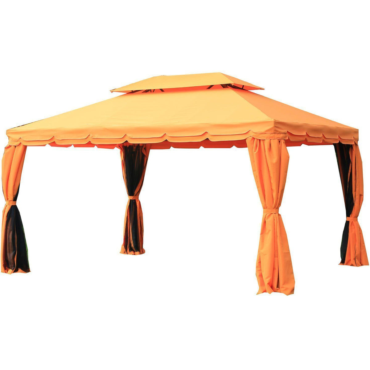 Sunny Luxe paviljoen alu oranje met dubbel dak 2,9 x 3,9 x 2,8 m - 127f738e-d5d7-48f2-964f-9590a3b5a494_0dda4772-d94e-4006-8d54-98aec039340c