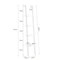 SoBuy Ladderkast - 4 Planken - 33x180x23 cm - Wit - 14007586-038e-4e39-a6a4-967e91a1f7b5_62c2c1cc-8ccb-4a48-93db-c9751070f6a7
