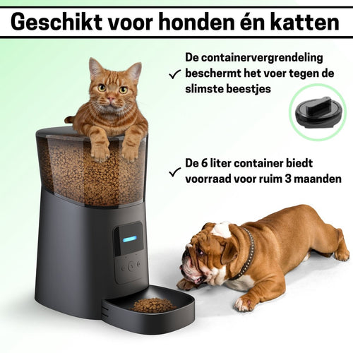 BOME Automatische Voerbak voor Kat en Hond - met App en Audio - Zwart - 166ca085-63f9-4d1d-9ca9-48ccef3765e9_bf7c10db-748c-4900-bd23-933be1b5cae0