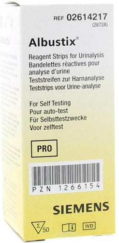Siemens Albustix Urinetesten Teststrips - 50 Stuks - 19c6b18904822bbc845d3b86295e96a4cad8ad8b_Enriched_product_image