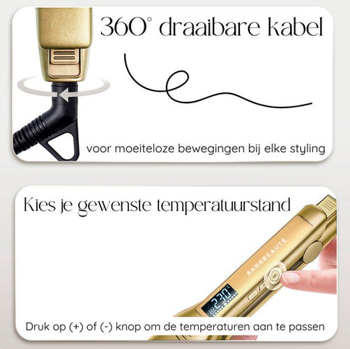 Sansbeauté® Professionele Stijltang - 2 in 1 - Krultang - Stijltangen - Hair Straightener - Snel Opgewarmd - 80℃ t/m 230℃ - Steilen & Krullen - ION technologie - 1ad4da0b8a0de2e05710122902bac6ccb1ca48e9_Enriched_product_image
