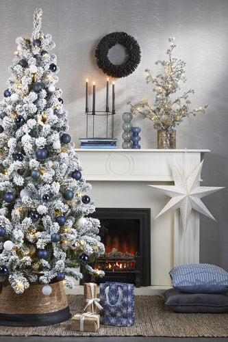 House of Seasons Kerstboomrok - H26 x Ø58 cm - Zeegras - Zwart - 1ba75e670670b860c866d189eae99e7bb4e5f7a7_Enriched_product_image