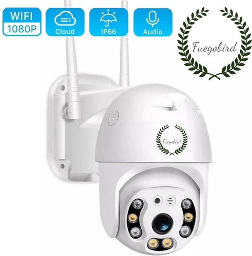 Fuegobird Full HD 1080P Wifi Smart Bewakingscamera's - PTZ IP Camera - IP66 Waterdichtheid - Binnen en Buitengebruik - Ondersteuning 2.4G/5G WIFI - ONVIF - Wit - 1ffcf9aa-31fd-4d2d-9d1f-e8bd41ce1c3d