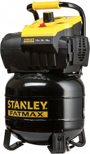 Stanley Fatmax Luchtcompressor FMXCM0021E - TAB 200/10/24V - 24L/10Bar - Europese Snelkoppeling - Olievrije Compressor - Metaal - Geel/Zwart - 233cec39e472cb9ba3a31b7671fd6f07f1df829d_Enriched_product_image