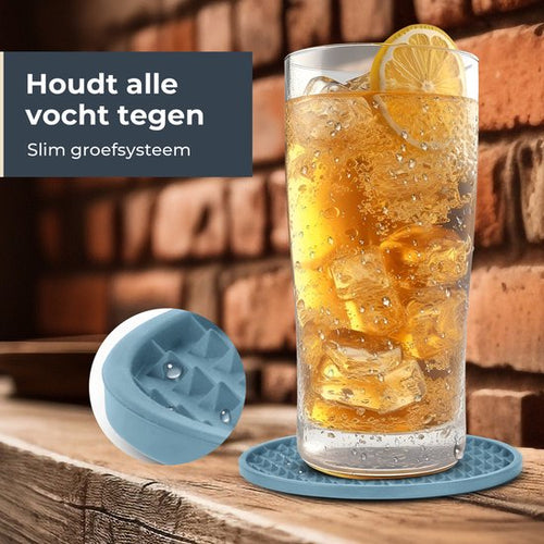 Castagnola Siliconen Onderzetters – Onderzetters voor Glazen – Design Onderzetters met Houder – Onderzettersset – Anti Slip - Set van 14 – Groen - 23fa28aa9d425a5b942746a5b94f6fd064f90128_Enriched_product_image_d70a8c41-8137-445e-9a0d-cf3aa71ba6b2