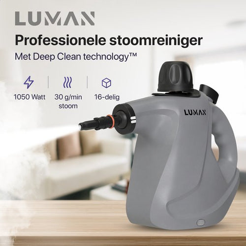 LUMAN C2 handstoomreiniger - 1050 Watt - 30 dB - 450 ML - Grijs - 25x25x12.5 cm - 253113665331af2cd65da2d3e3eb02ba42c82c33_Enriched_product_image